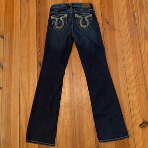 Big star dark wash boot cut jeans